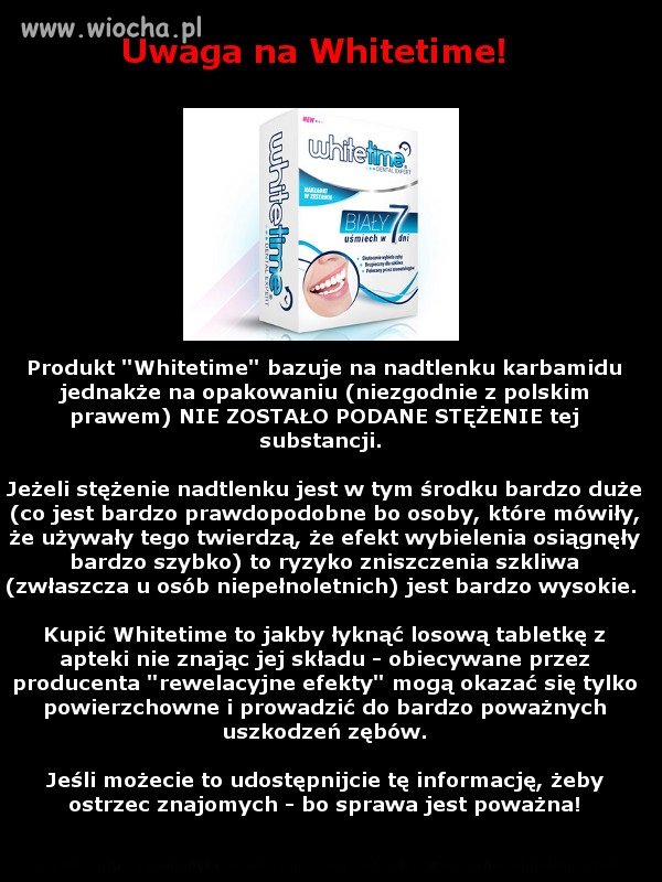 Uwaga na Whitetime!!!