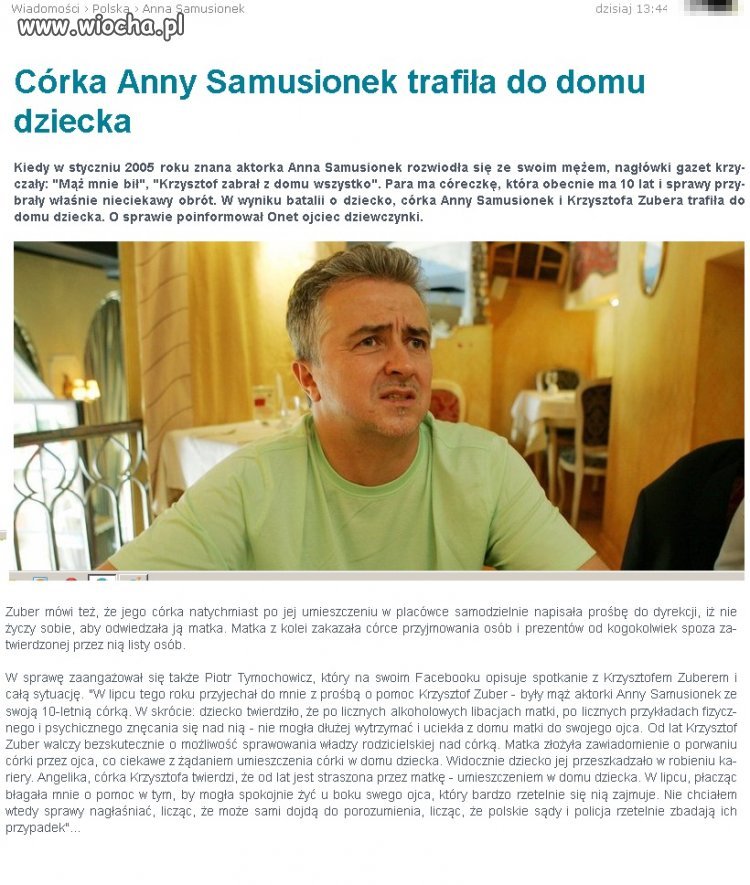 Oddała córkę do domu dziecka na złość mężowi