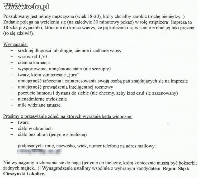 Pilnie poszukiwany !