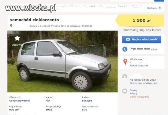 Cinkłaczento...