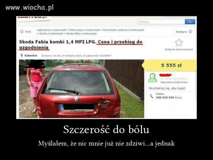 Szczerość do bólu