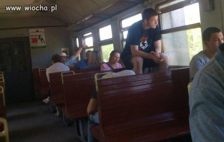 Prostak w pociągu