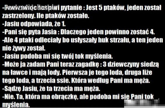 Jasio zawsze bezbłędny  