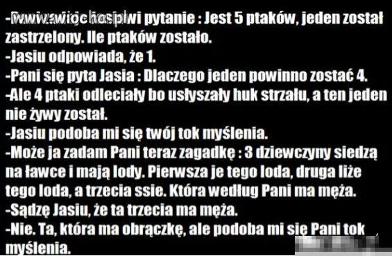 Jasio zawsze bezbłędny  