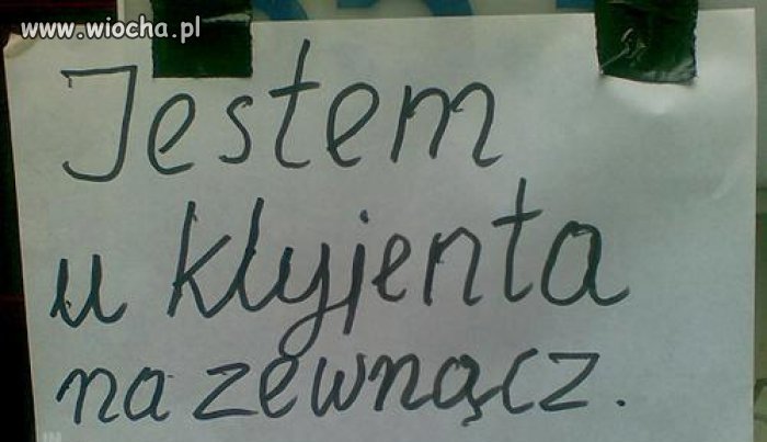 "Ide na zewnĄcz