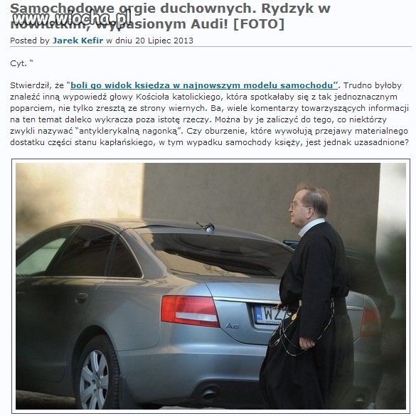 Papież Franiszek:Kościół musi wyrzec się próżności