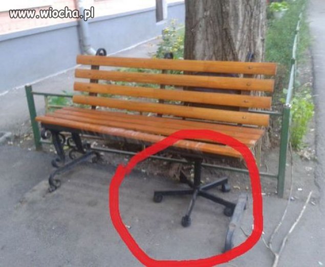 Mobilna ławka parkowa 