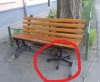 Mobilna ławka parkowa 