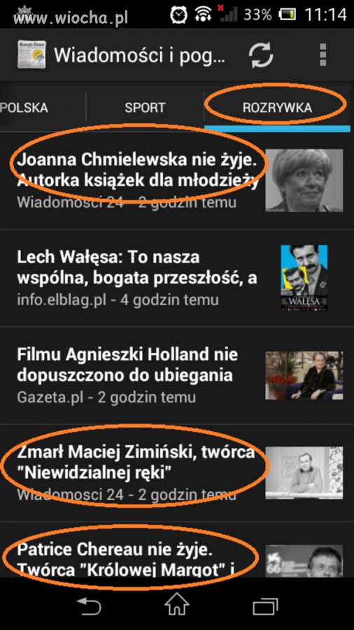 Dział rozrywka.