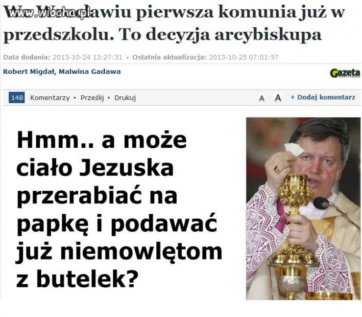 Zamiast walczyć z pedofilią w swych szeregach ...