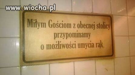 Napis w jednej z Krakowskich