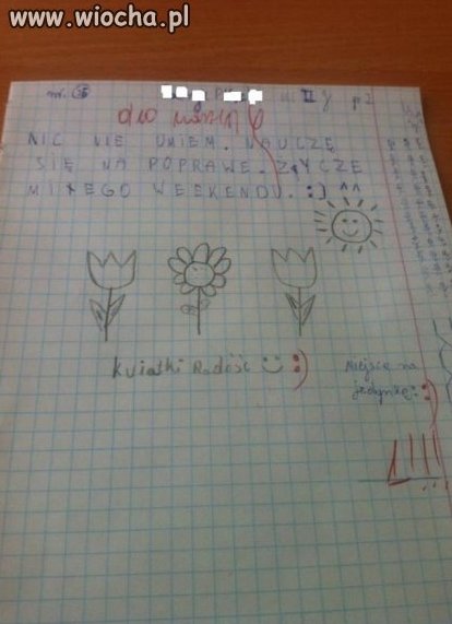 Gdy nic nie umiem na kartkówkę 