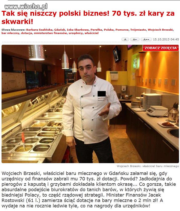 Tak się niszczy polski biznes