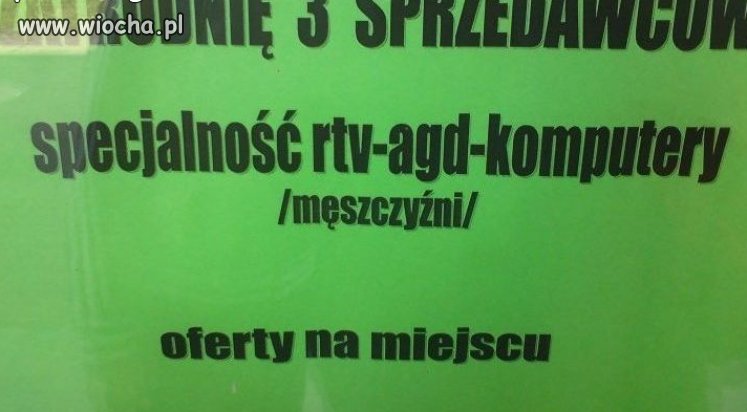Oferta pracy...