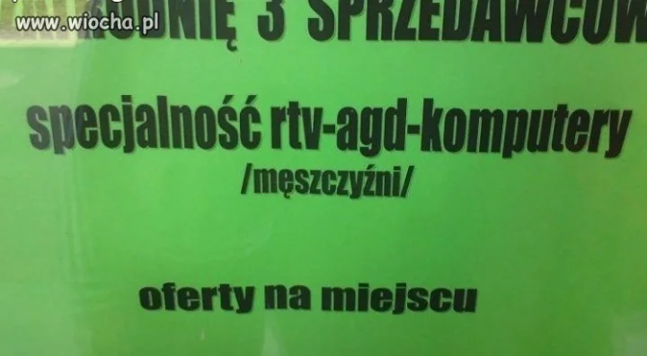 Oferta pracy...
