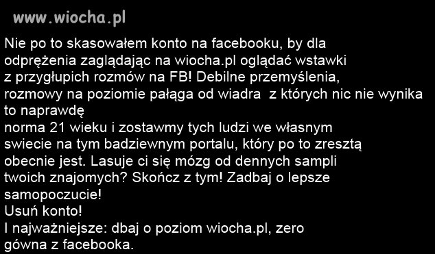 Screeny z facebooka