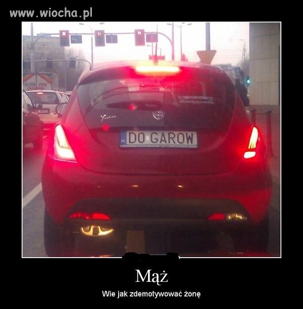 Mąż dla żony zrobił rejestracje