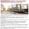 Znak "uwaga dzieci" przed zlikwidowaną szkołą