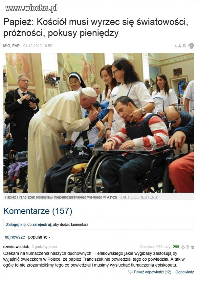Ciekaw jestem jak to zinterpretują w Polsce...