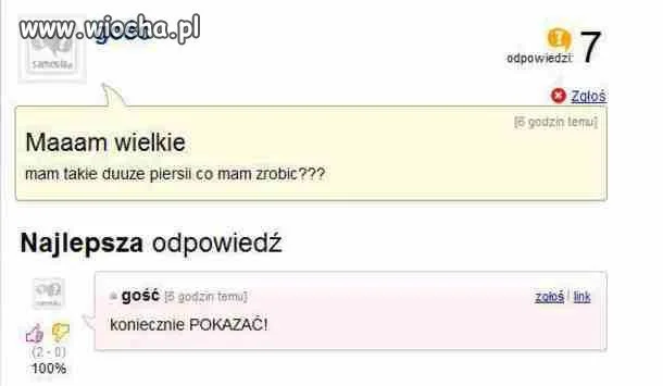 Chciała wiedzieć