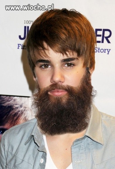 Justin B zapuścił brodę.