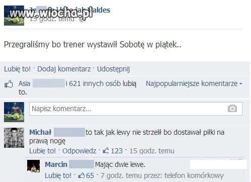 Przegraliśmy, bo...