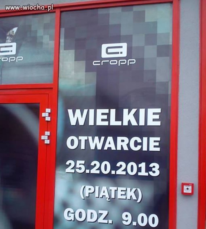 Wielkie otwarcie...
