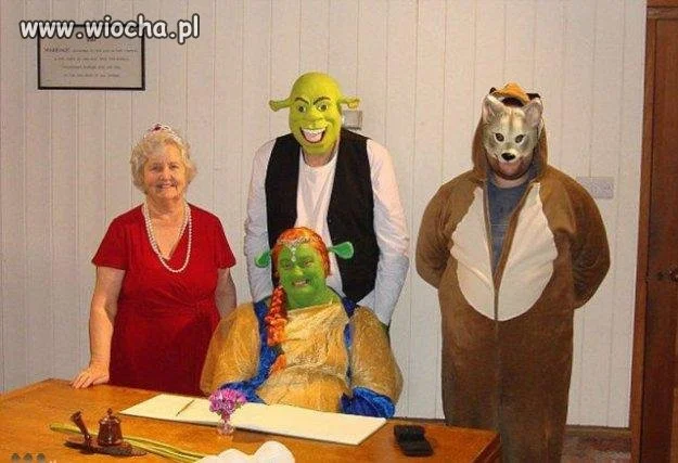 Ślub w stylu Shreka... 