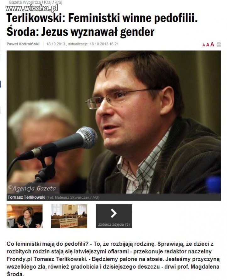 Terlikowski przechodzi samego siebie... 