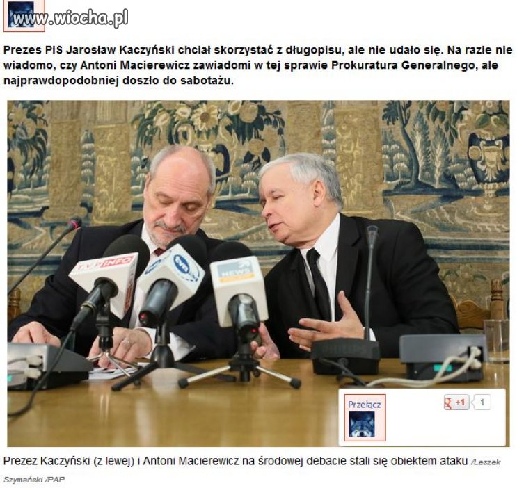 Kolejna akcja sabotażowa wymierzona w PIS 