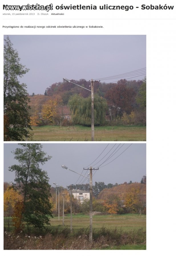 Oświetlenie na polu