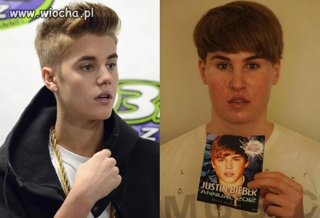 Chciał wyglądać jak Justin Bieber. Efekt?