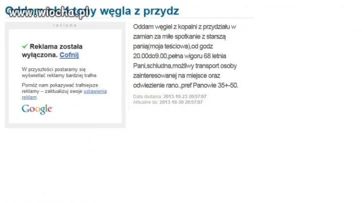 Węgiel za Teściową haha 