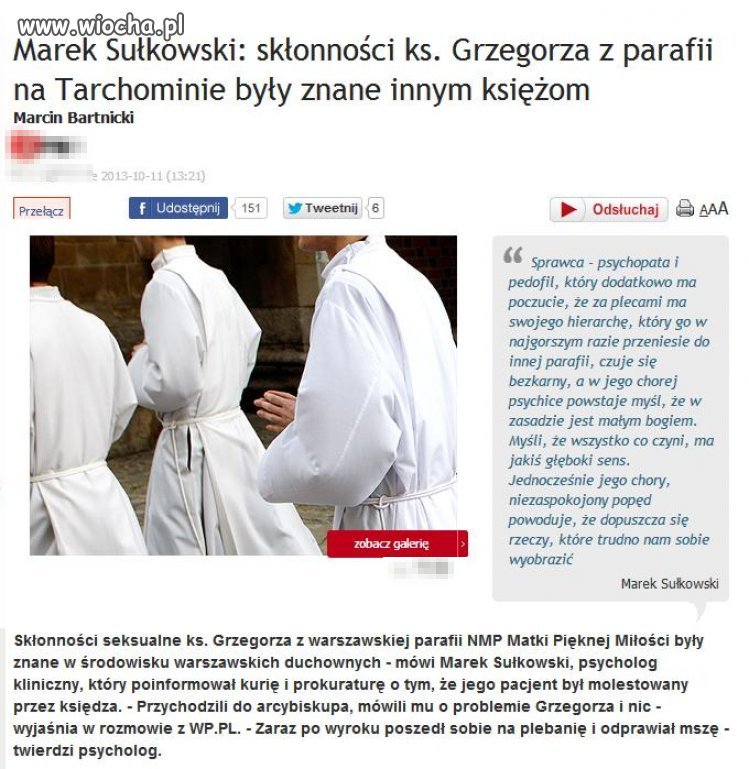 Więc inni księża też powinni zostać ukarani. 