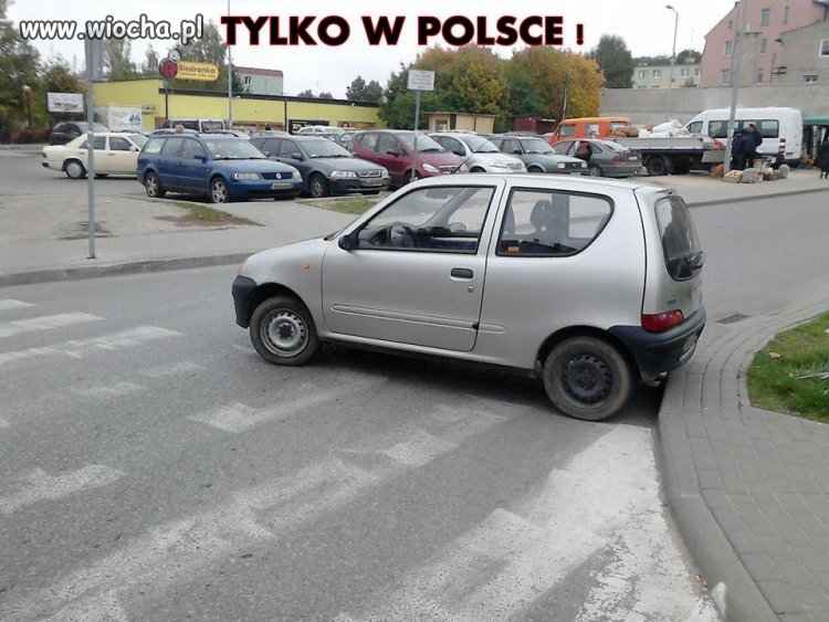 Tak parkują seniorzy w Giżycku..