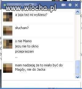 Niewłaściwe okno na fb 