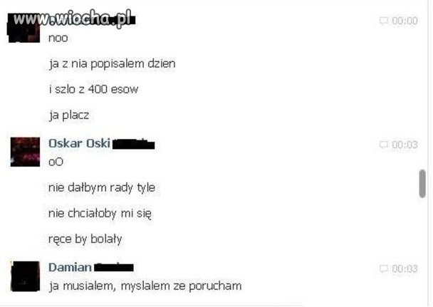 Się przeliczył chyba