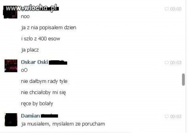 Się przeliczył chyba
