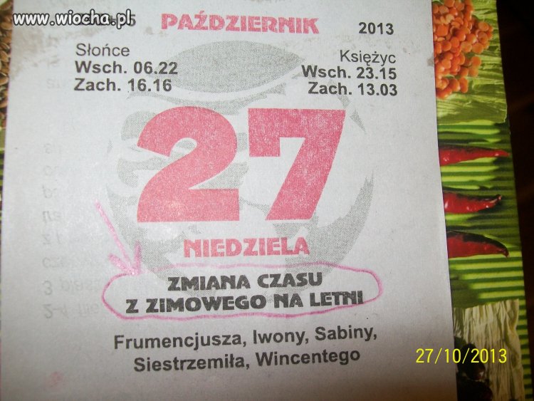 Zmiana czasu???