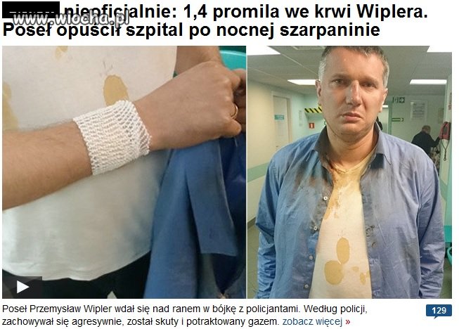 I tylko funkcjonariuszy policji żal
