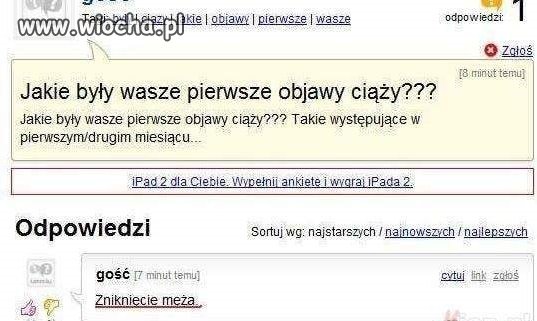 Pierwsze objawy ciąży?