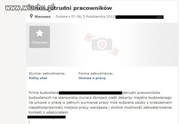 Oferta pracy 