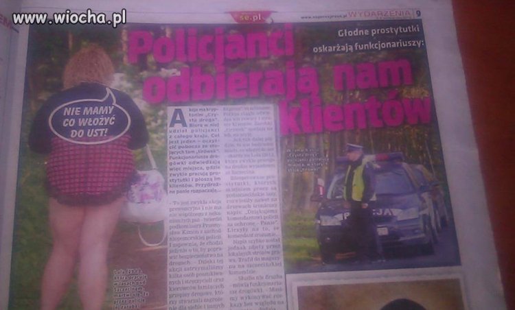 Policjanci odbierają nam klientów...