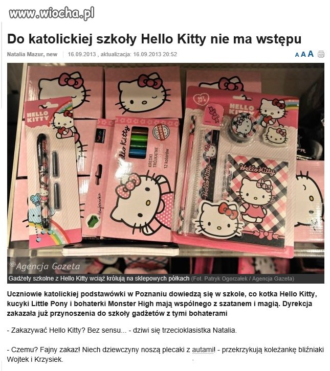 Paranoja religijna po polsku...