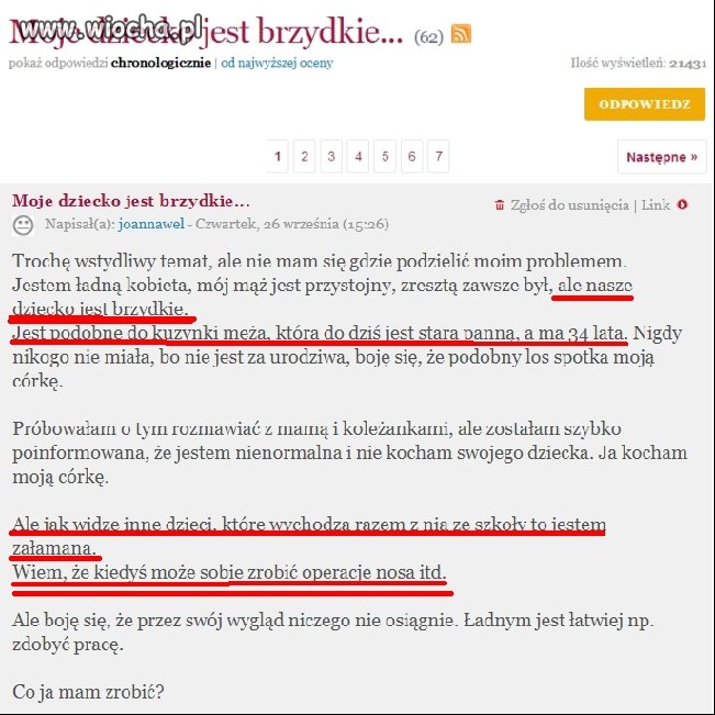 Problem prawdziwej matki...