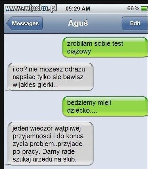 Zrobiła test ciążowy i