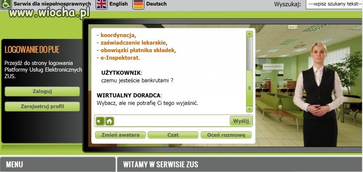Doradca internetowy Zusu 