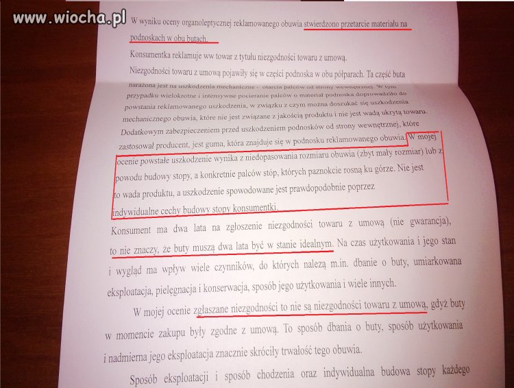 2 tygodnie na reklamację firmy VANS - odrzucona