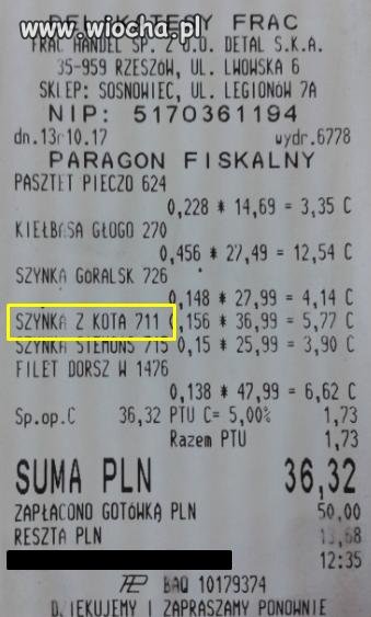 Szynka z kota...