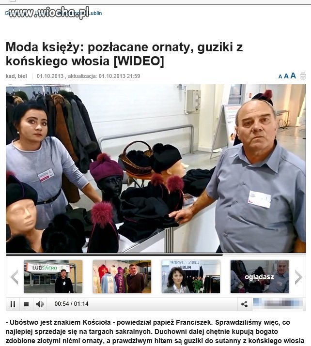 Ubóstwo jest znakiem kościoła...